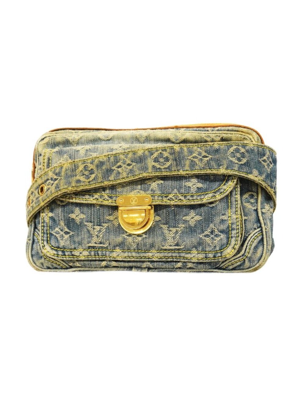 Louis Vuitton Waist Bag Monogram Denim Blue